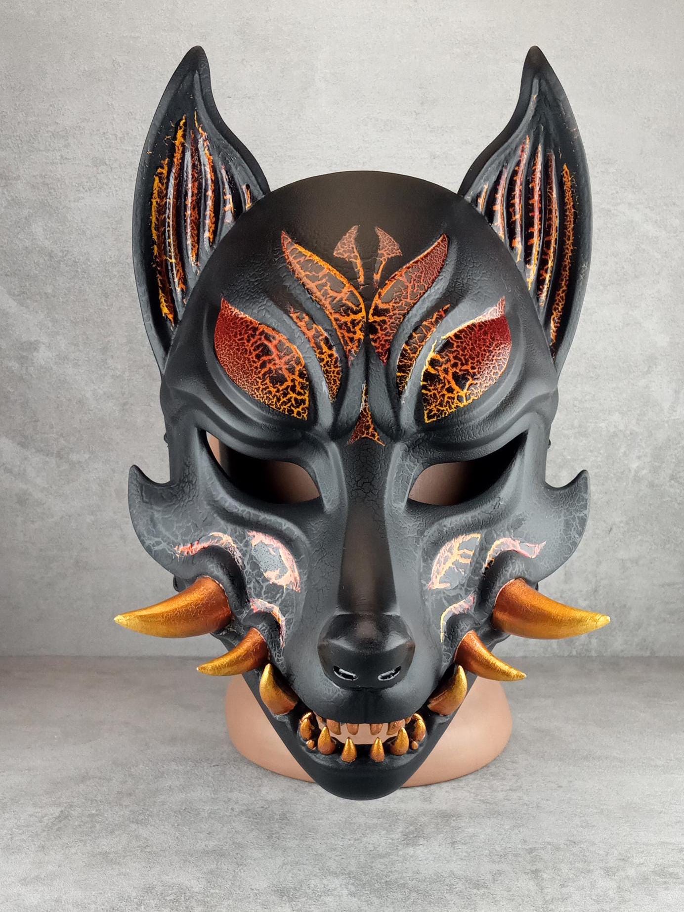 Kitsune (Ōkami) Fire Mask