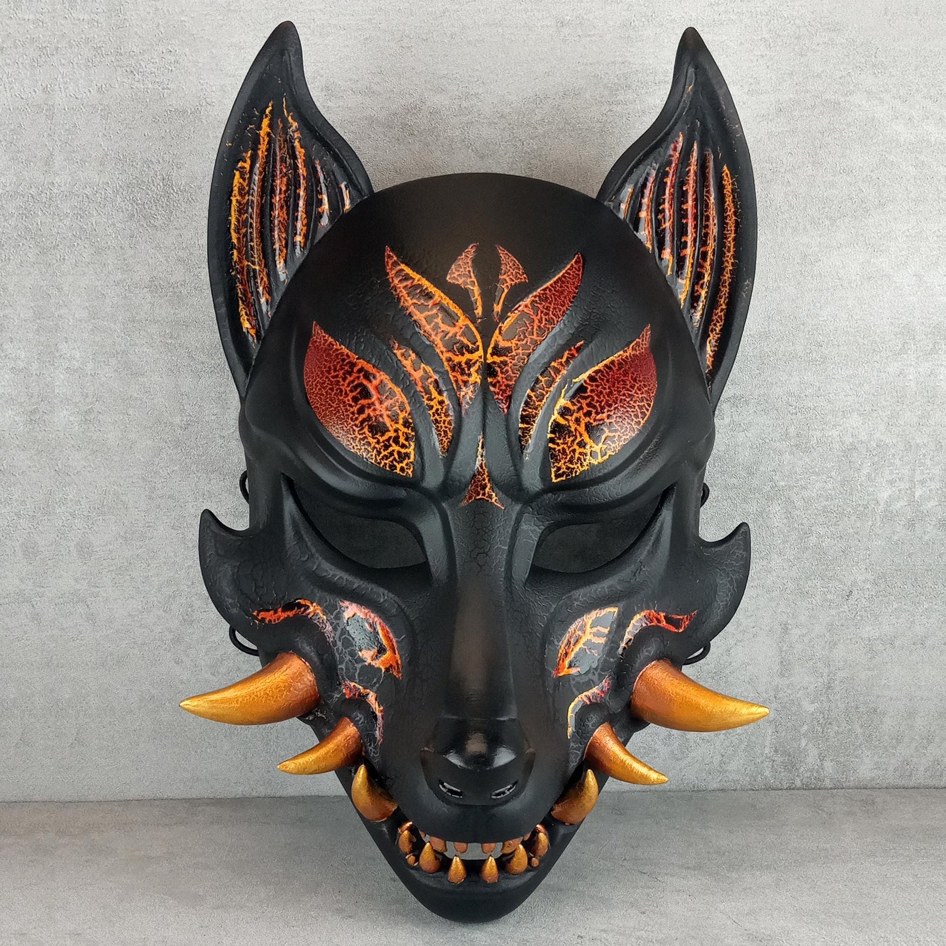 Kitsune (Ōkami) Fire Mask