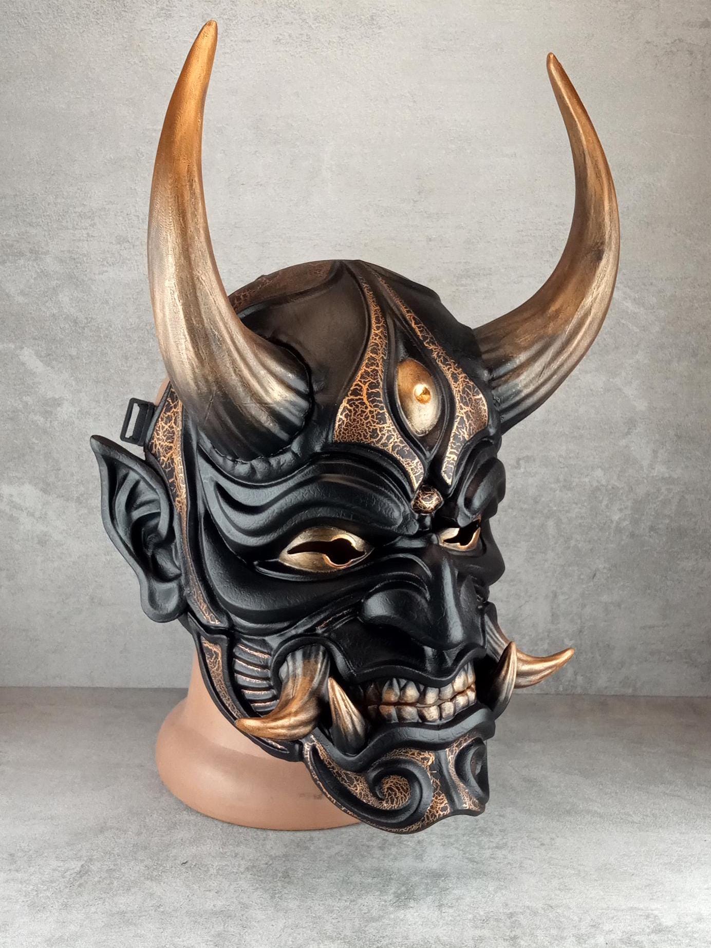 Bronzener Inseldämon – Traditionelle Hannya-Maske