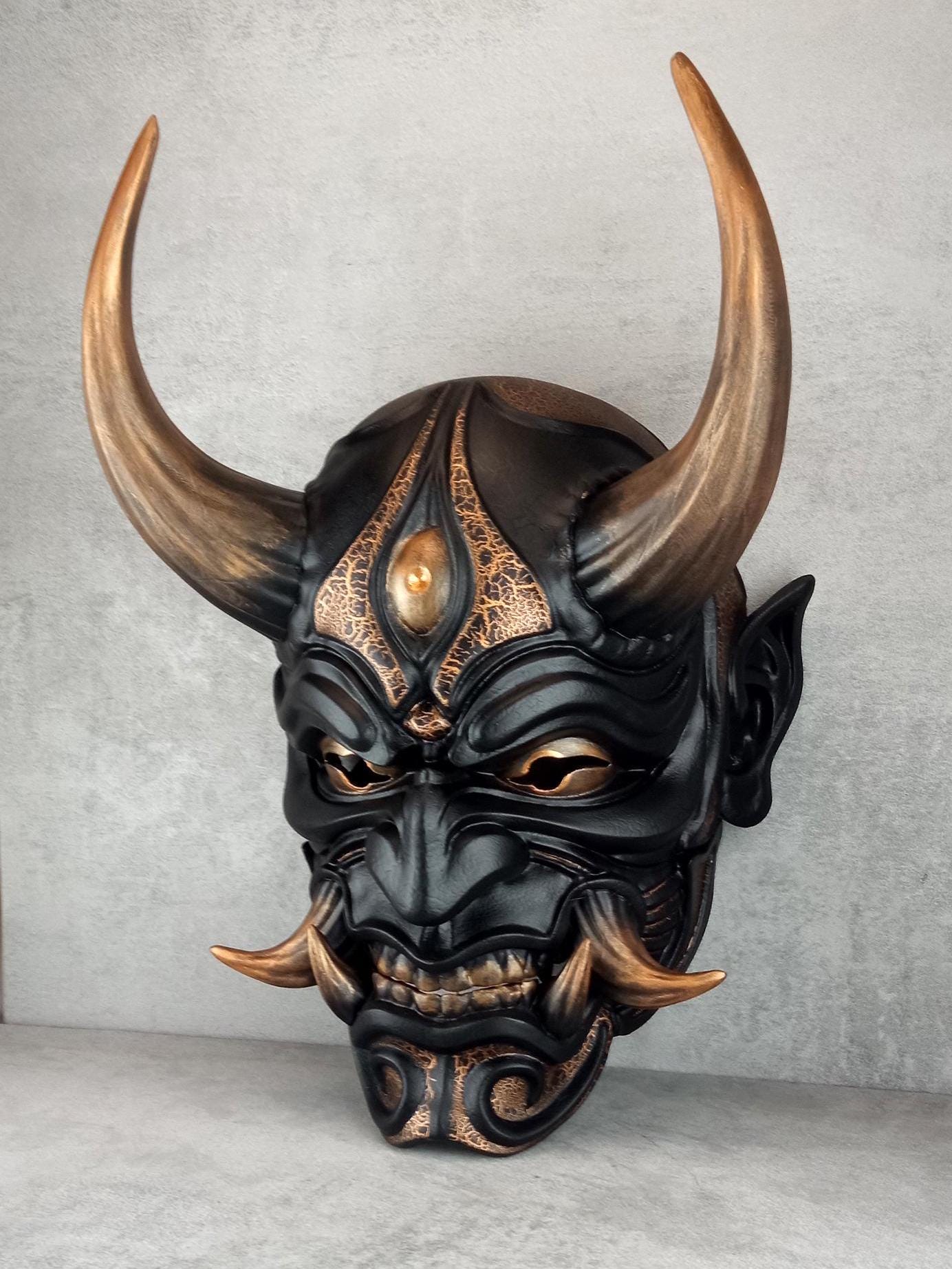 Bronzener Inseldämon – Traditionelle Hannya-Maske