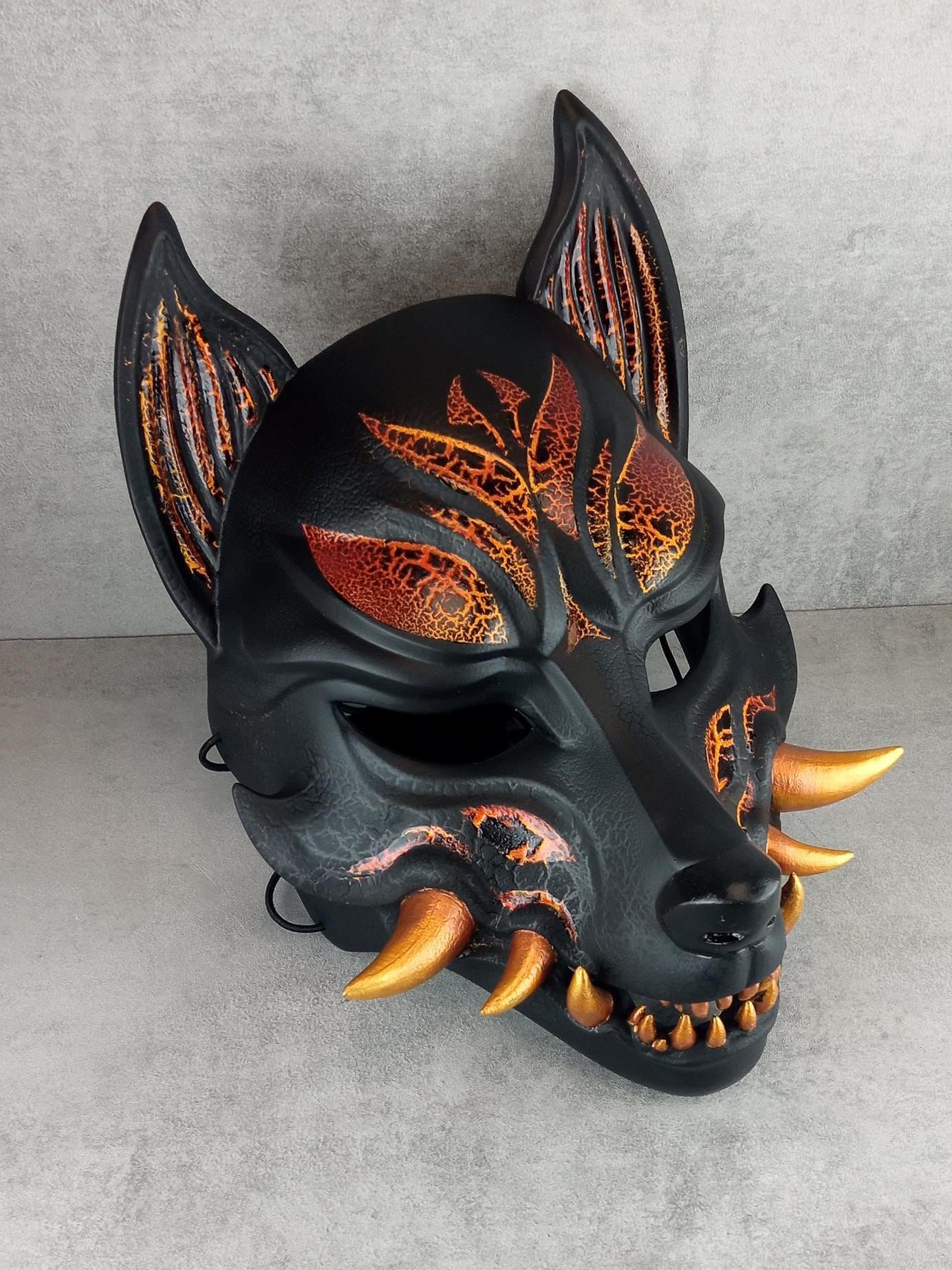 Kitsune (Ōkami) Fire Mask