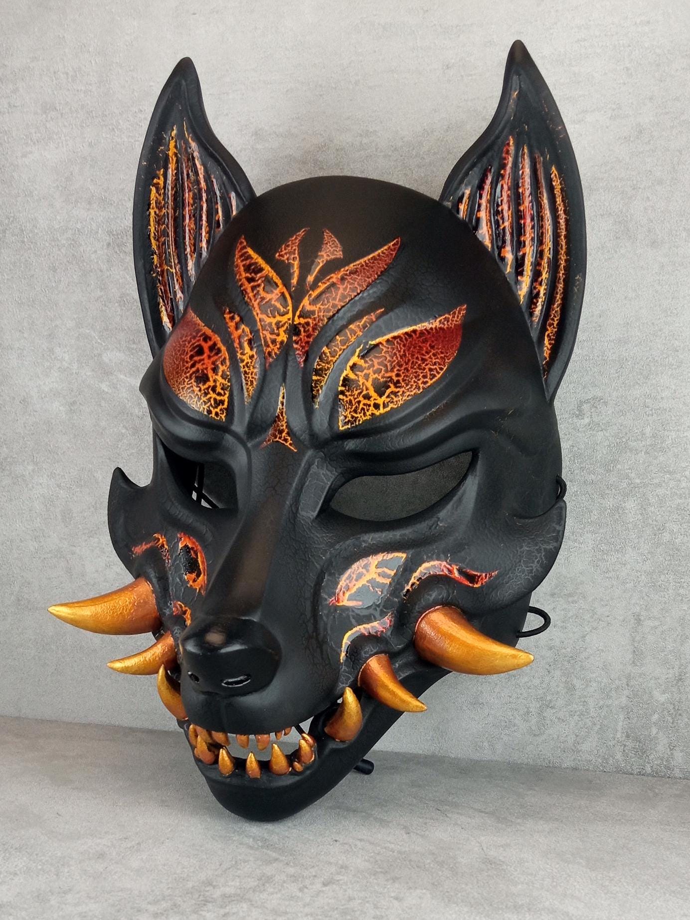 Kitsune (Ōkami) Fire Mask