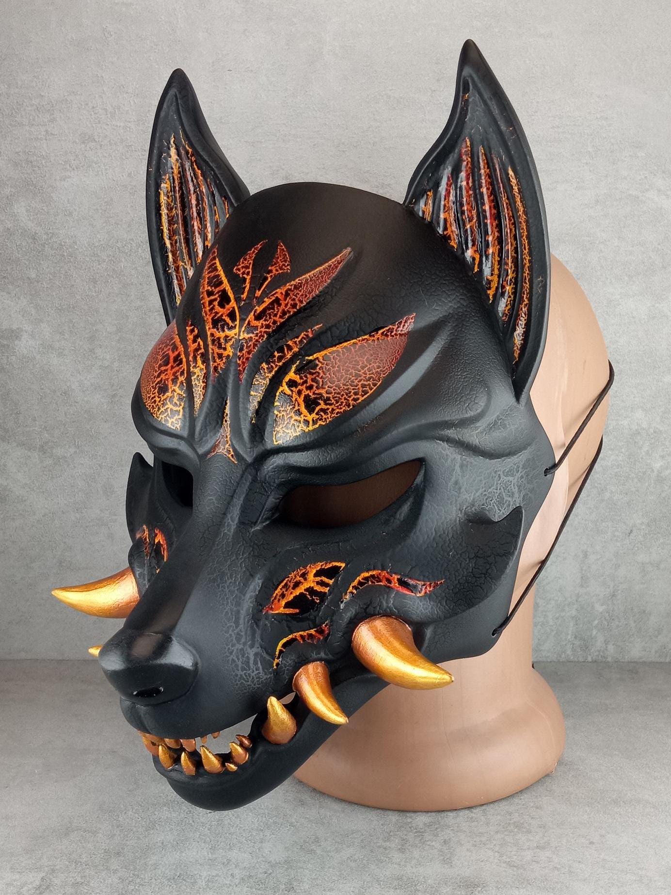Kitsune (Ōkami) Fire Mask