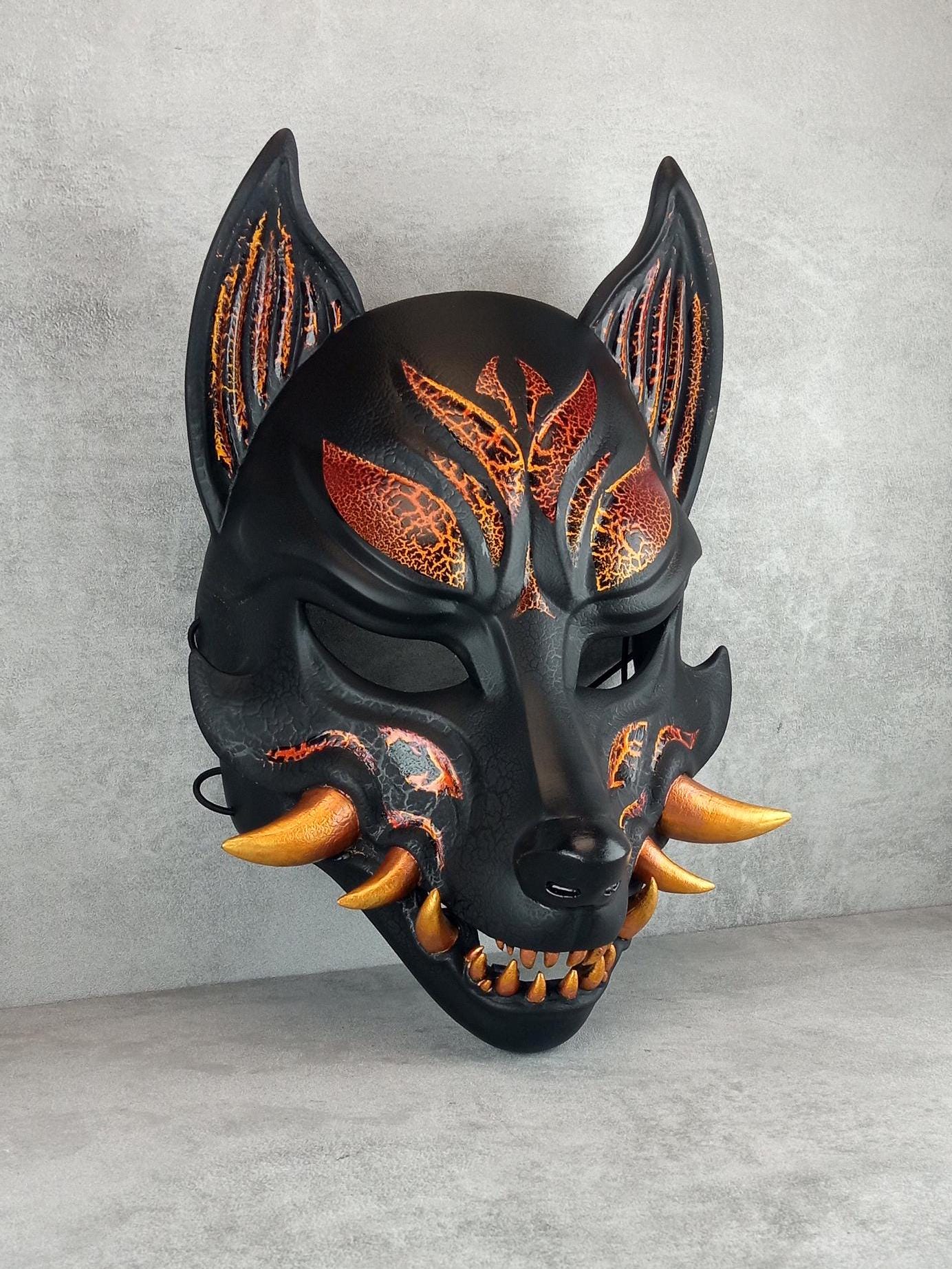 Kitsune (Ōkami) Fire Mask