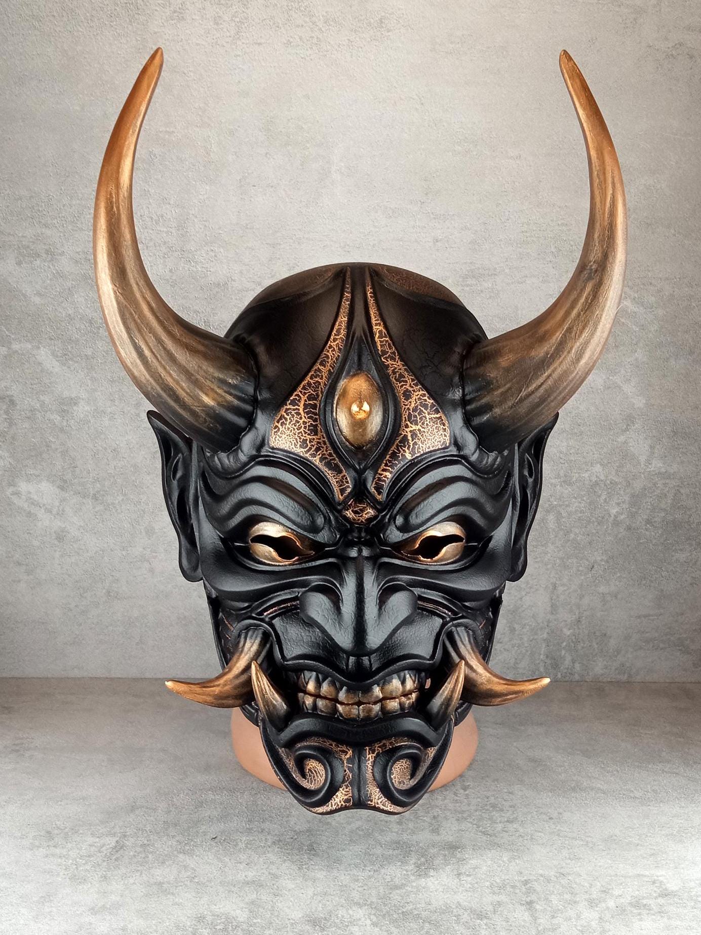 Bronzener Inseldämon – Traditionelle Hannya-Maske
