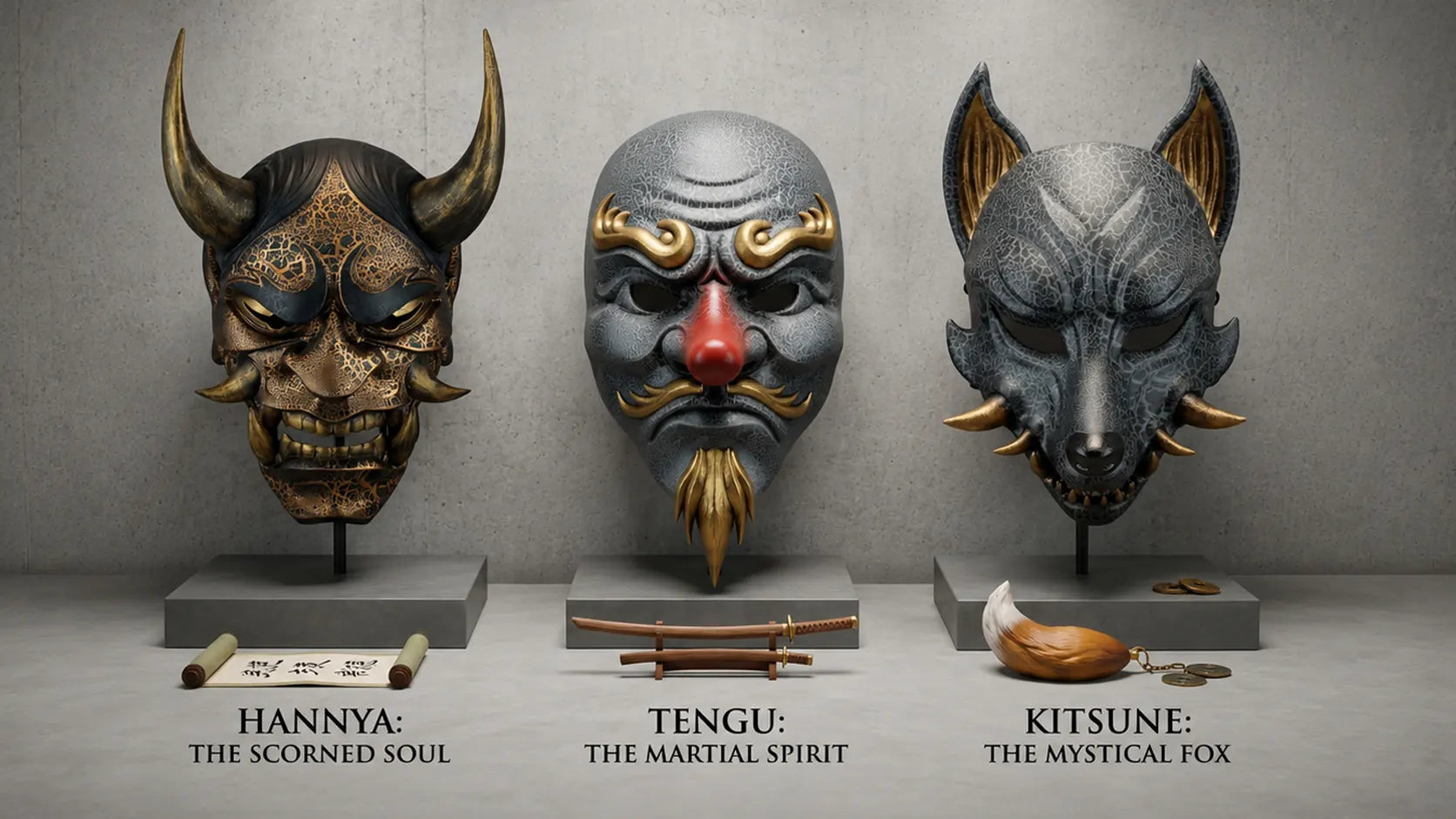 Japanese Spirits: Understanding the Difference Between Hannya, Tengu, and Kitsune