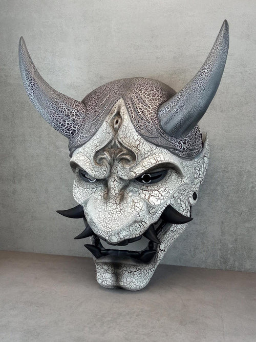 Cracked Frost Demon Hannya Mask