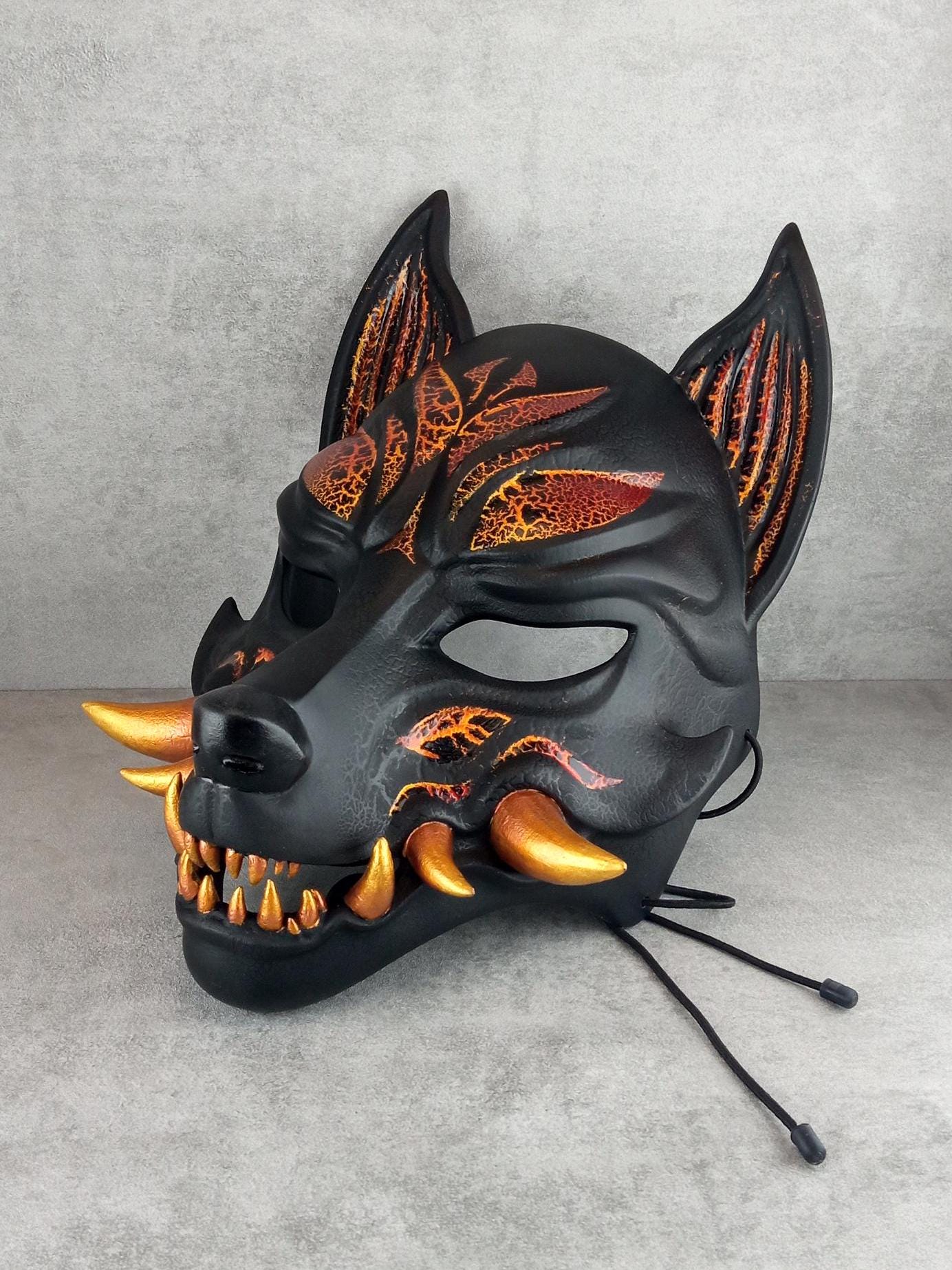 Kitsune (Ōkami) Fire Mask