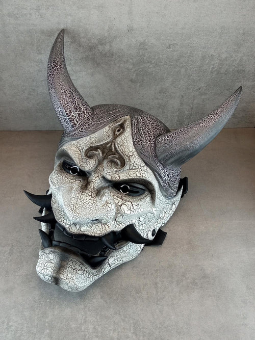 Cracked Frost Demon Hannya Mask