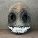 Creepy Grey and Black Smiley Face Mask
