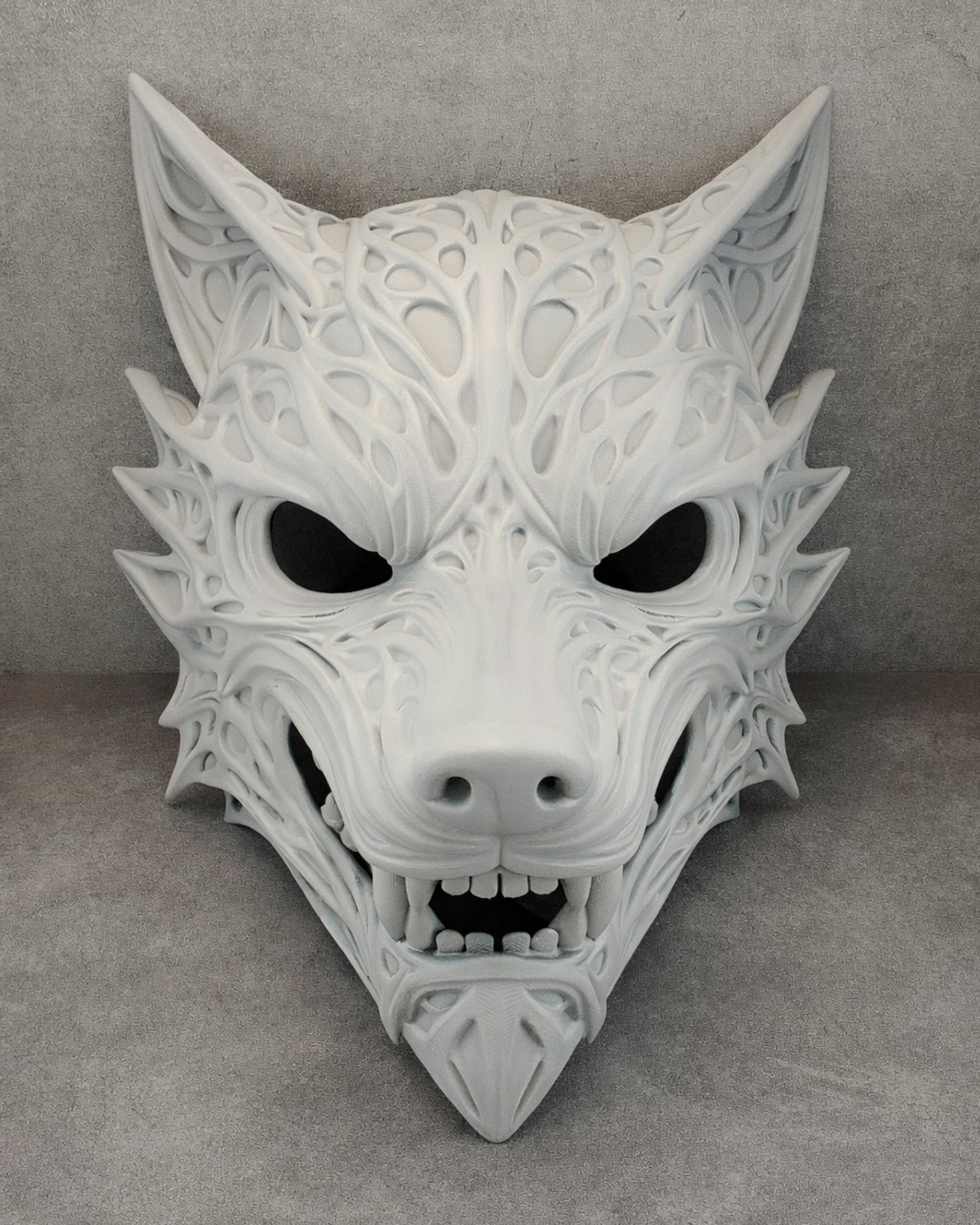 Golden Wolf Spirit Mask