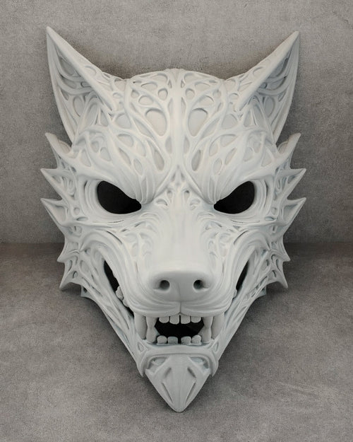 Golden Wolf Spirit Mask