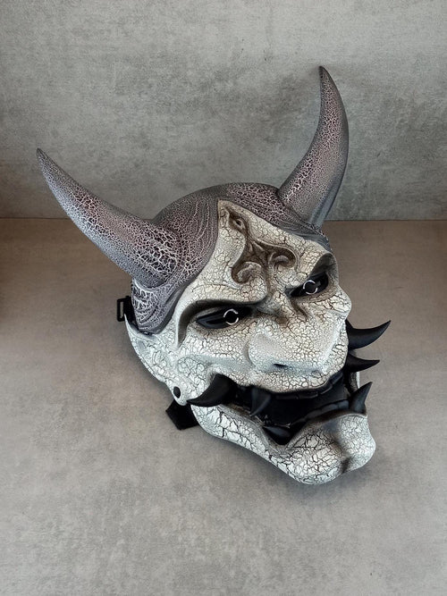 Cracked Frost Demon Hannya Mask