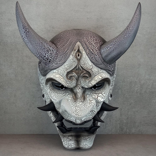 Cracked Frost Demon Hannya Mask