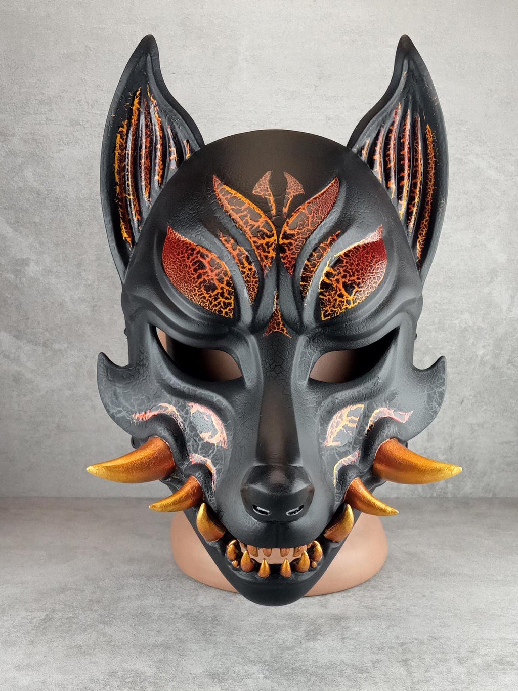 Kitsune (Ōkami) Fire Mask