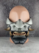 Samurai Half Mask «Grey Wrath»