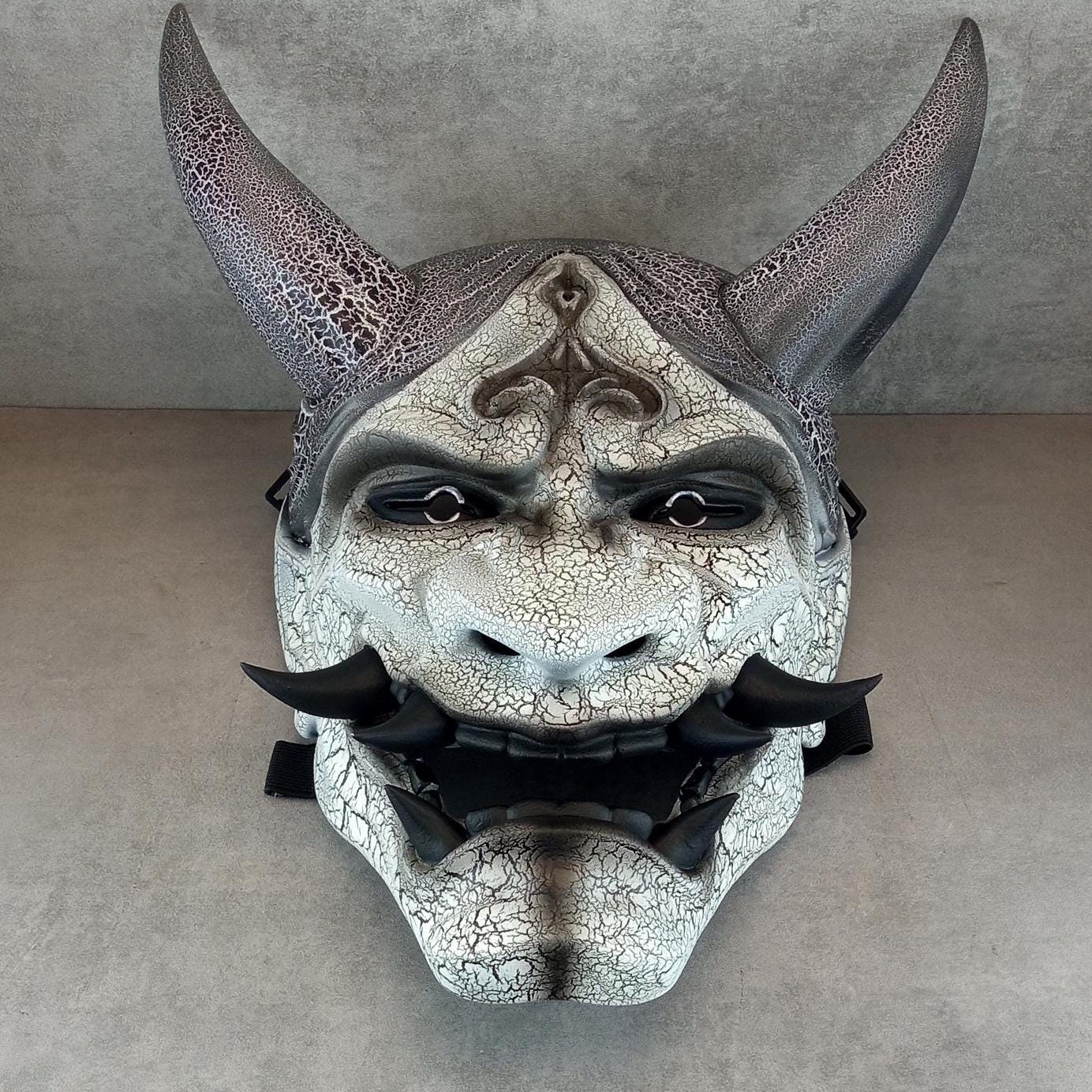 Cracked Frost Demon Hannya Mask