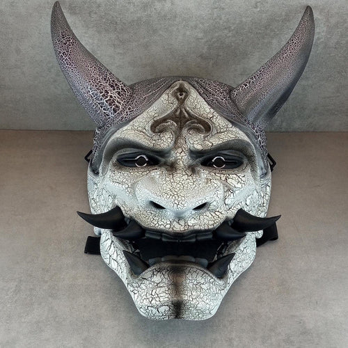 Cracked Frost Demon Hannya Mask