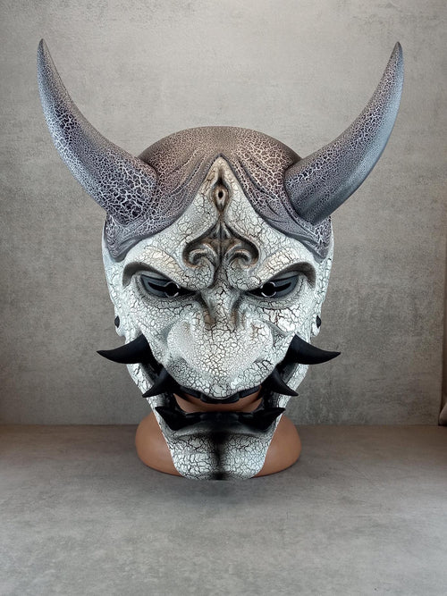 Cracked Frost Demon Hannya Mask