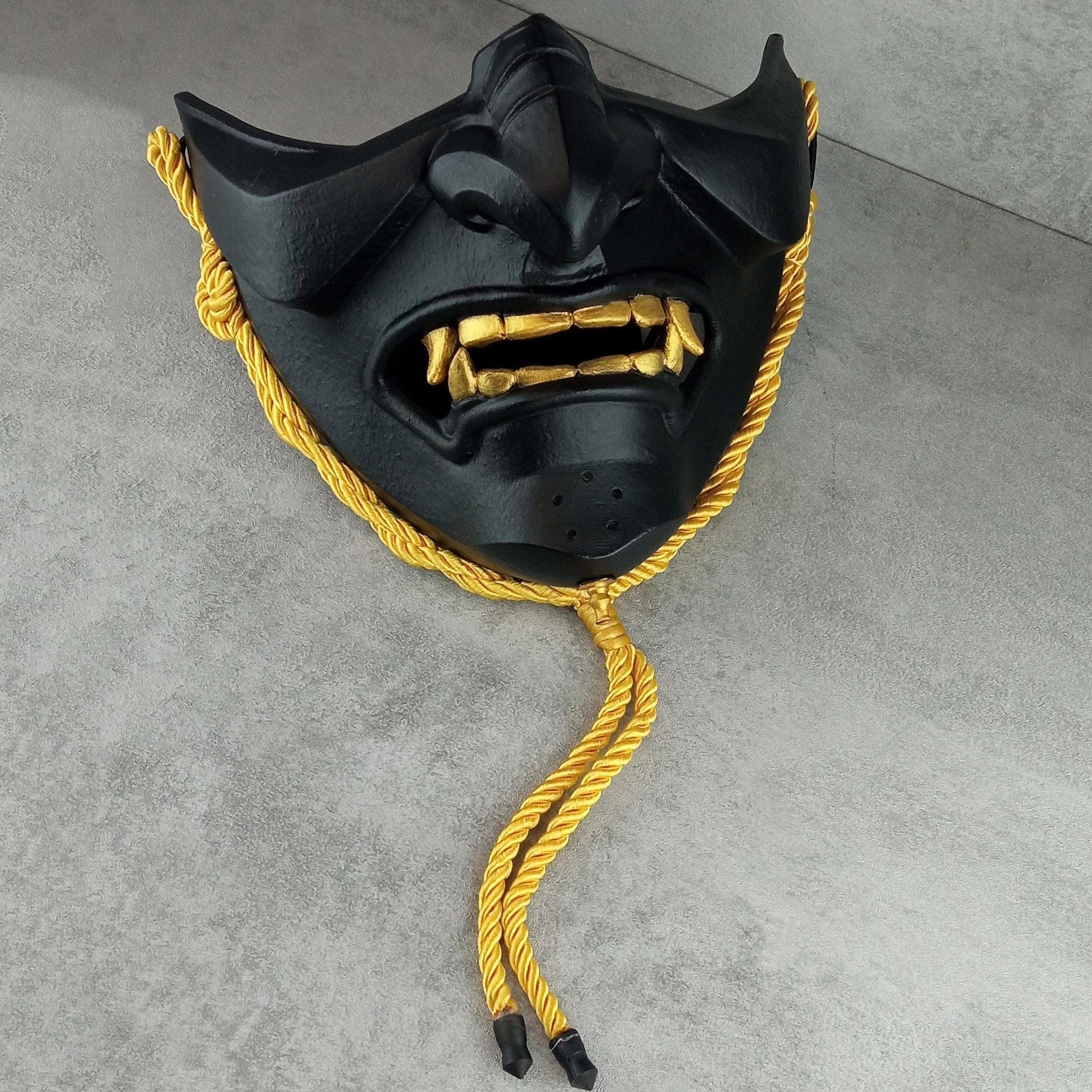 Black Half Mask – Inspired by Ghost of Tsushima