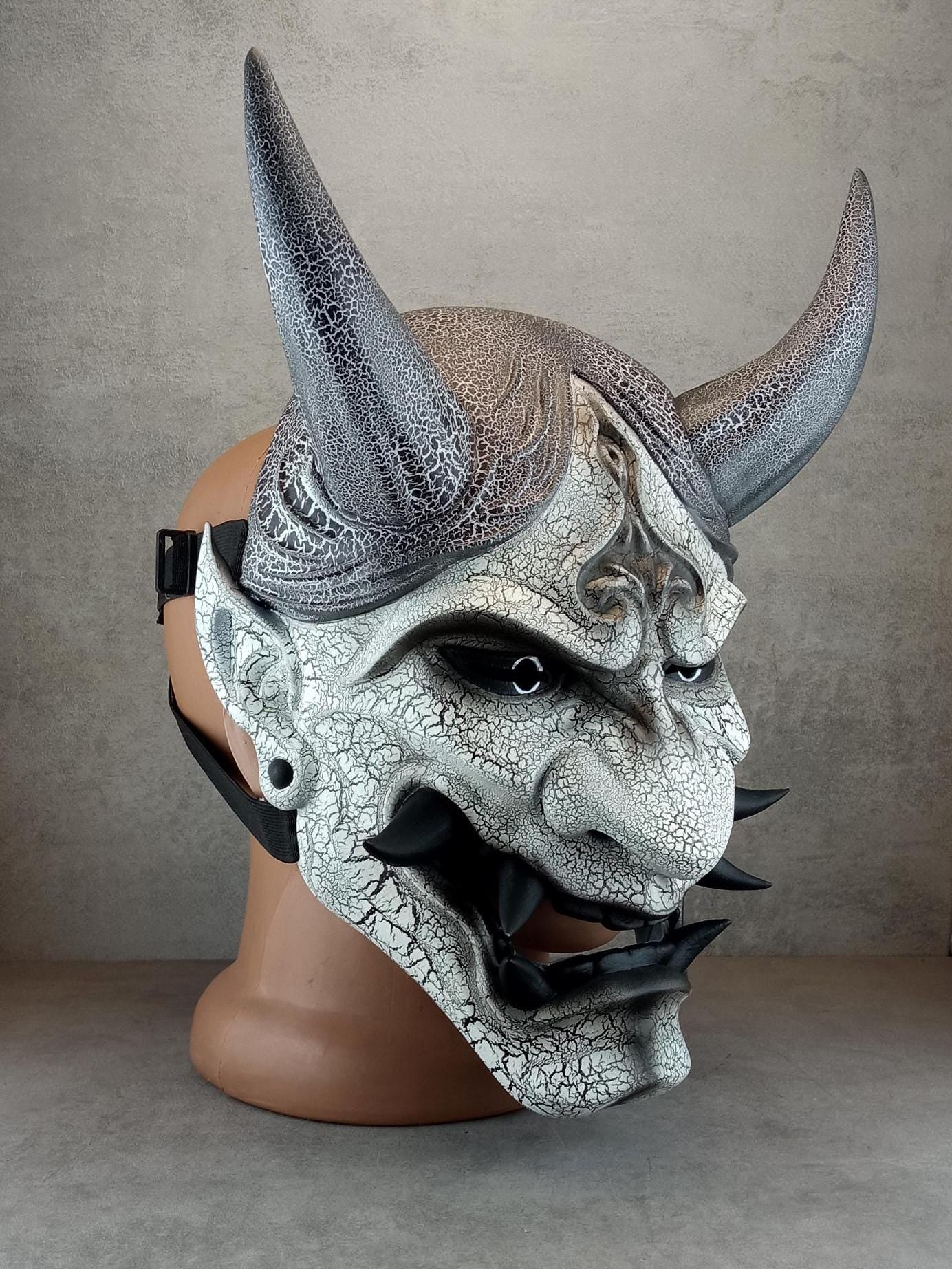 Cracked Frost Demon Hannya Mask