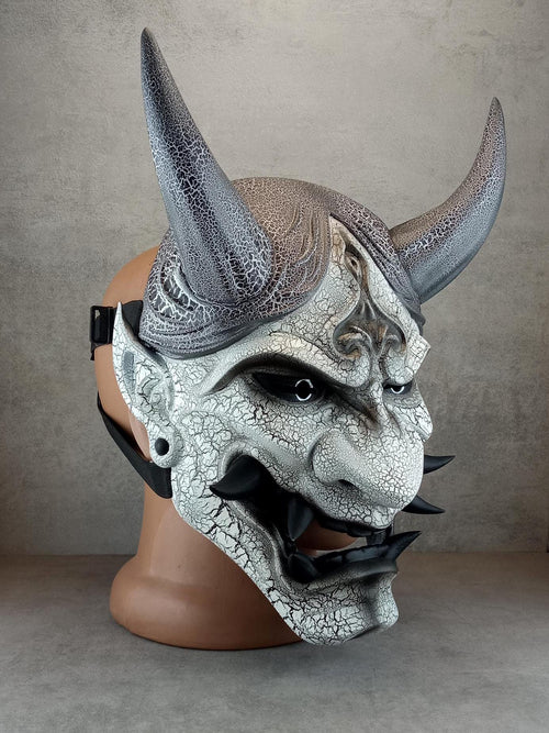 Cracked Frost Demon Hannya Mask