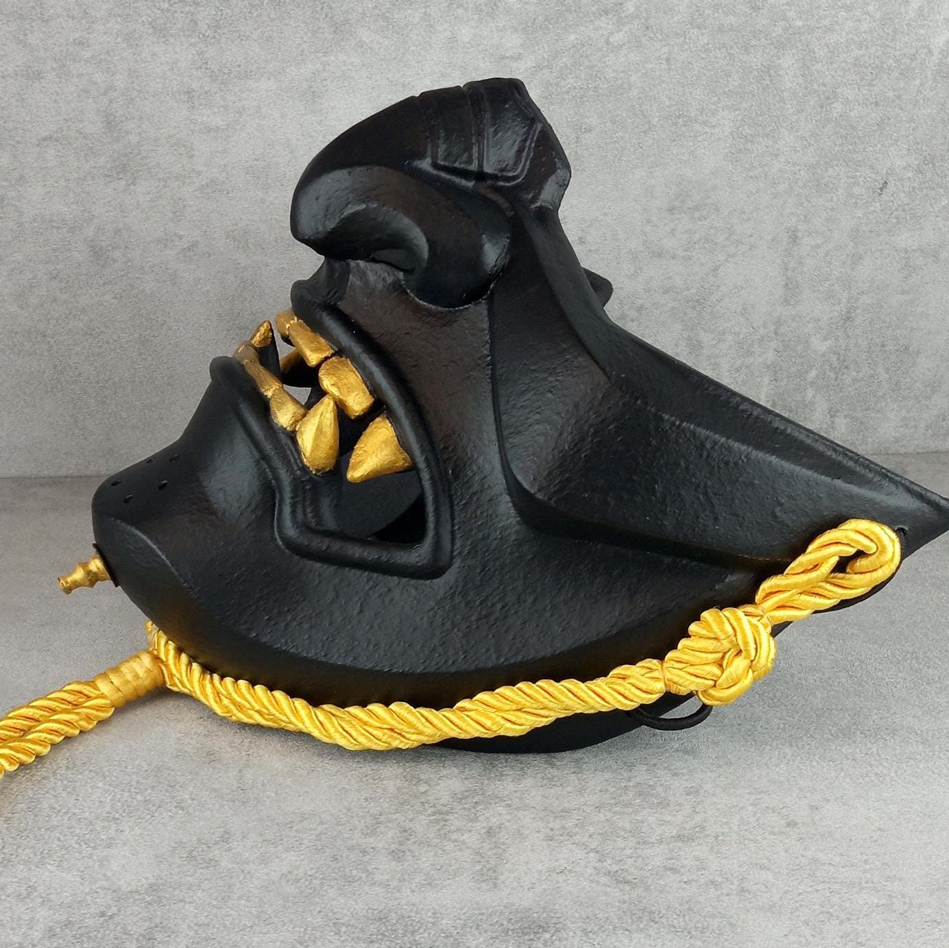 Black Half Mask – Inspired by Ghost of Tsushima