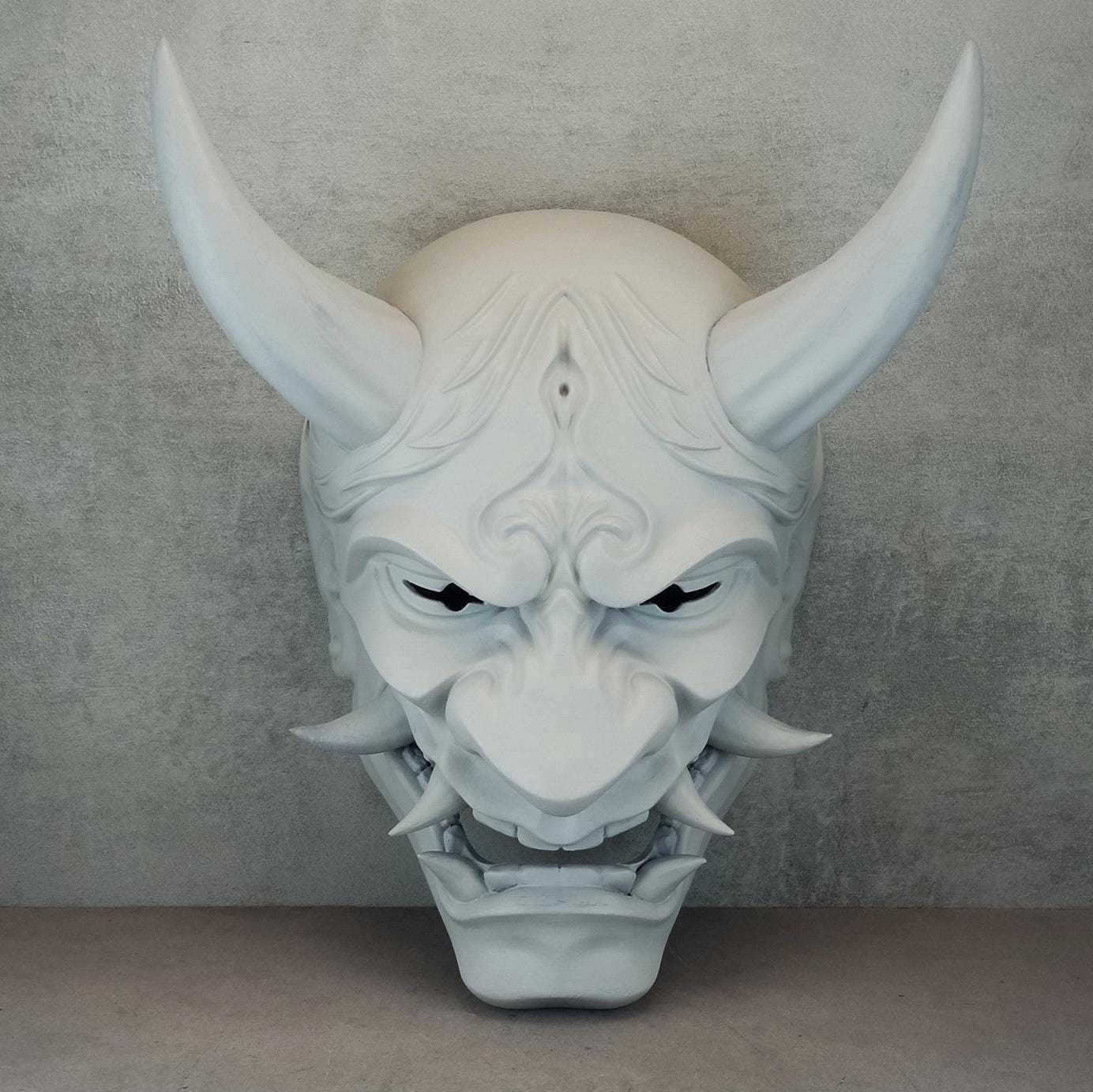Cracked Frost Demon Hannya Mask