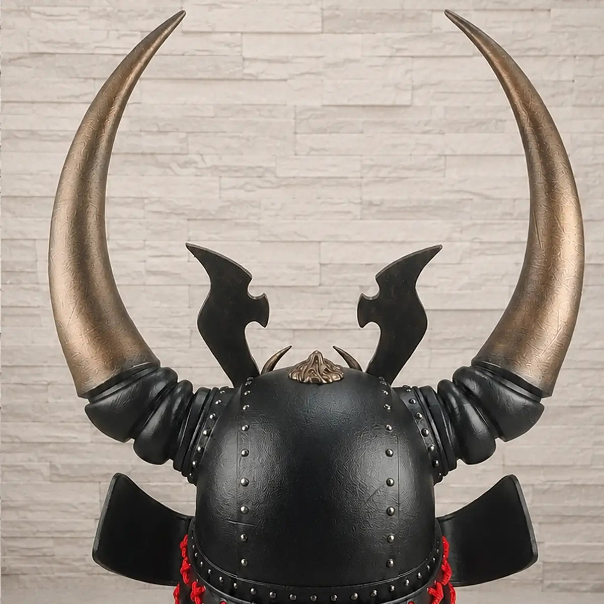 Black Horned Samurai Helmet