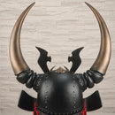 Black Horned Samurai Helmet