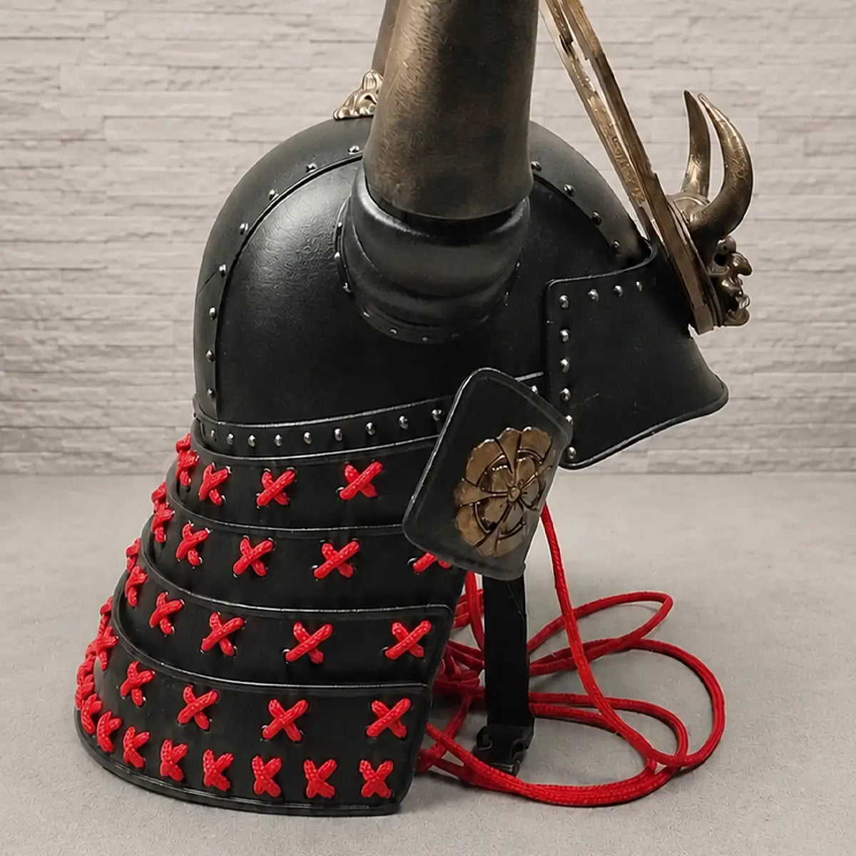 Black Horned Samurai Helmet