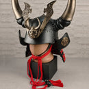 Black Horned Samurai Helmet