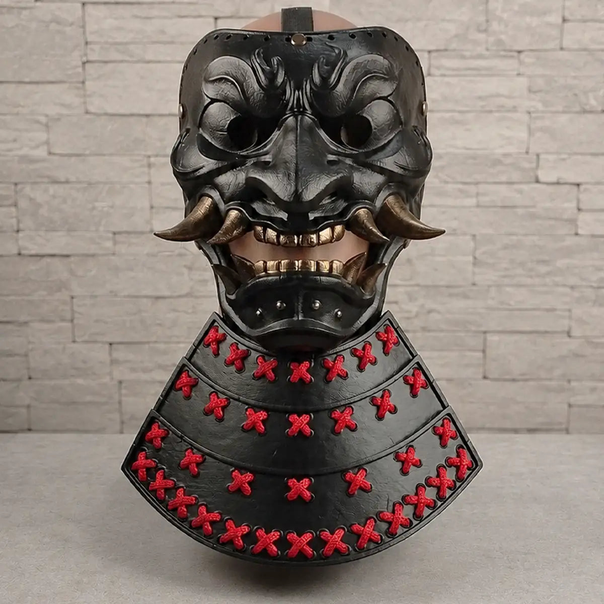 Black Horned Samurai Helmet