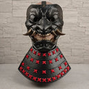 Black Horned Samurai Helmet