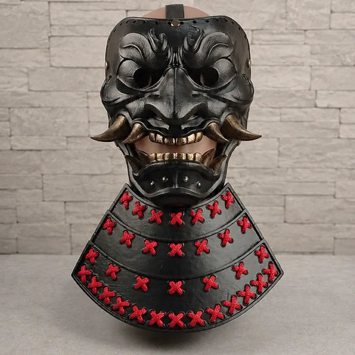Black Horned Samurai Helmet