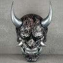 Hannya Mask Silver Marble