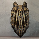 Bronze Evil Demon Mask with Large Fangs