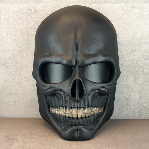 Human Skull Mask full face, black skull mask, horror mask,scary mask, Halloween mask