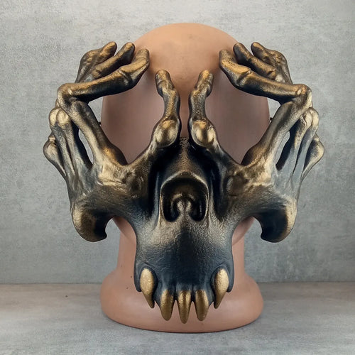 Mask "Bronze Skeleton Hands" : Horror Halloween Costume