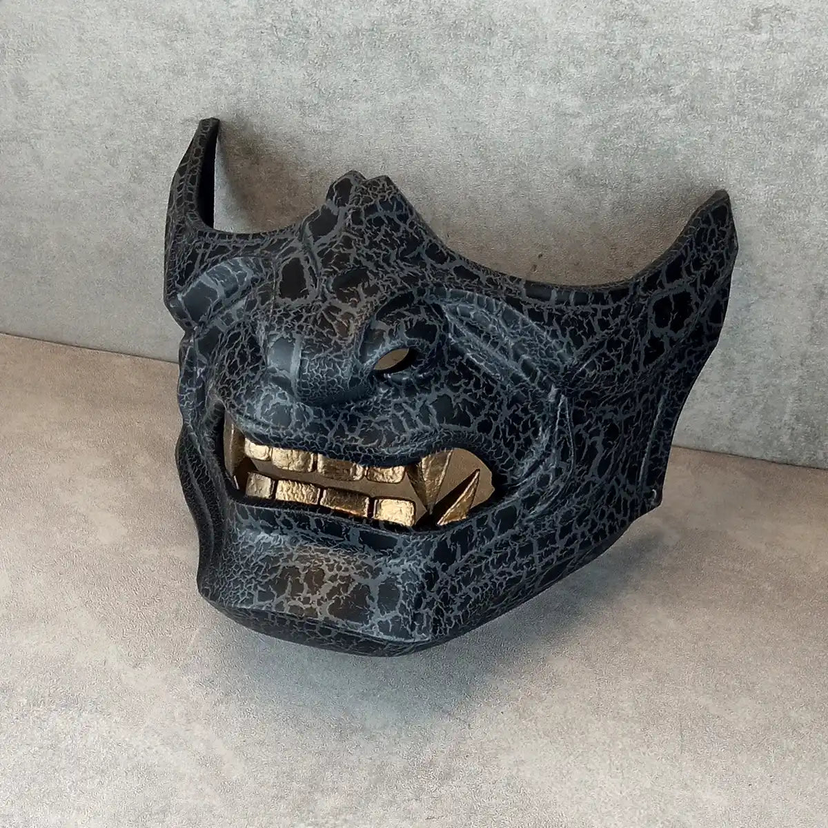 Dark Gray Samurai Ronin Mask