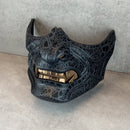 Dark Gray Samurai Ronin Mask