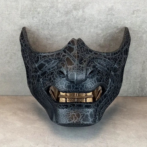 Dark Gray Samurai Ronin Mask
