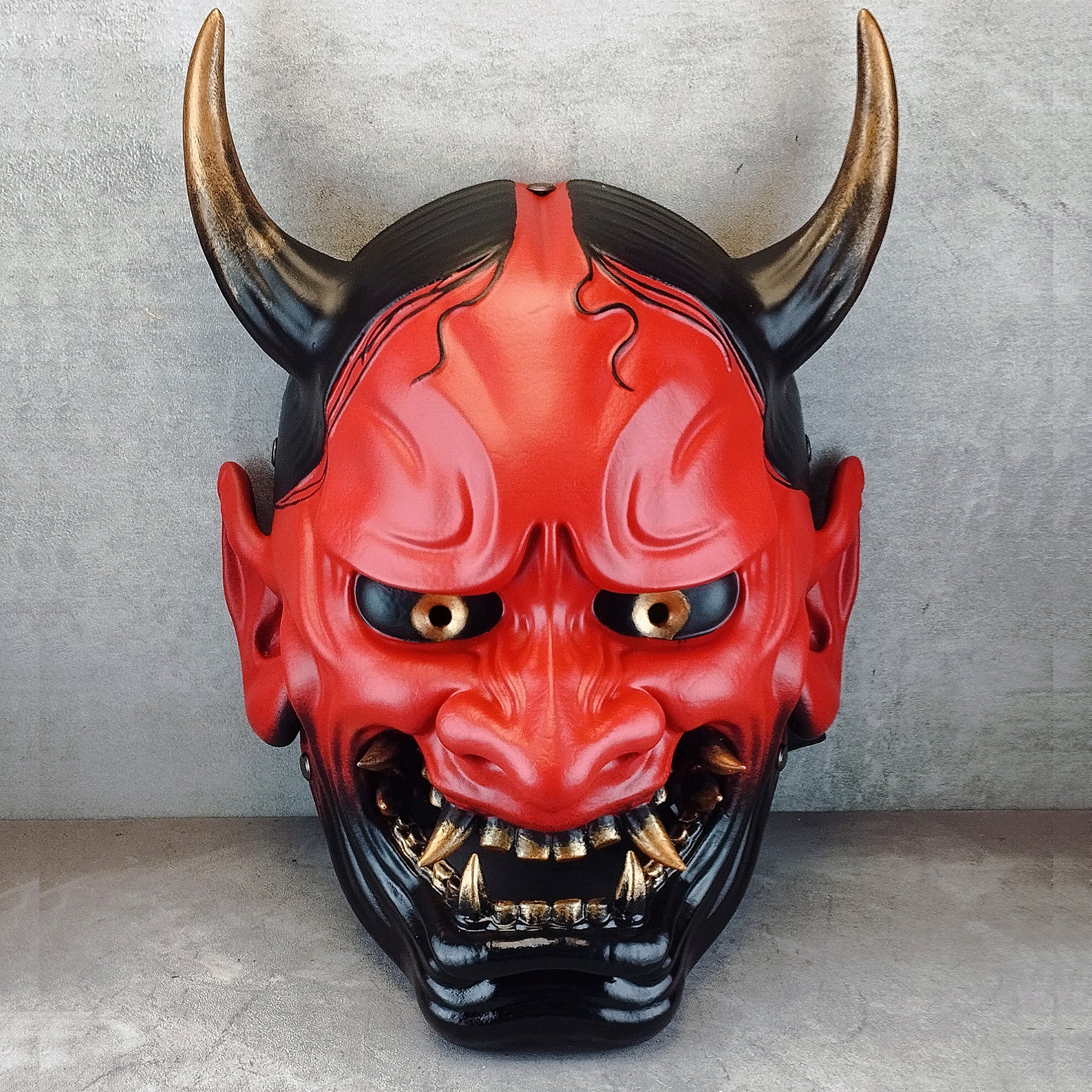 Red Hannya Oni Mask