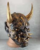 Golden Marble Demon Hannya Mask