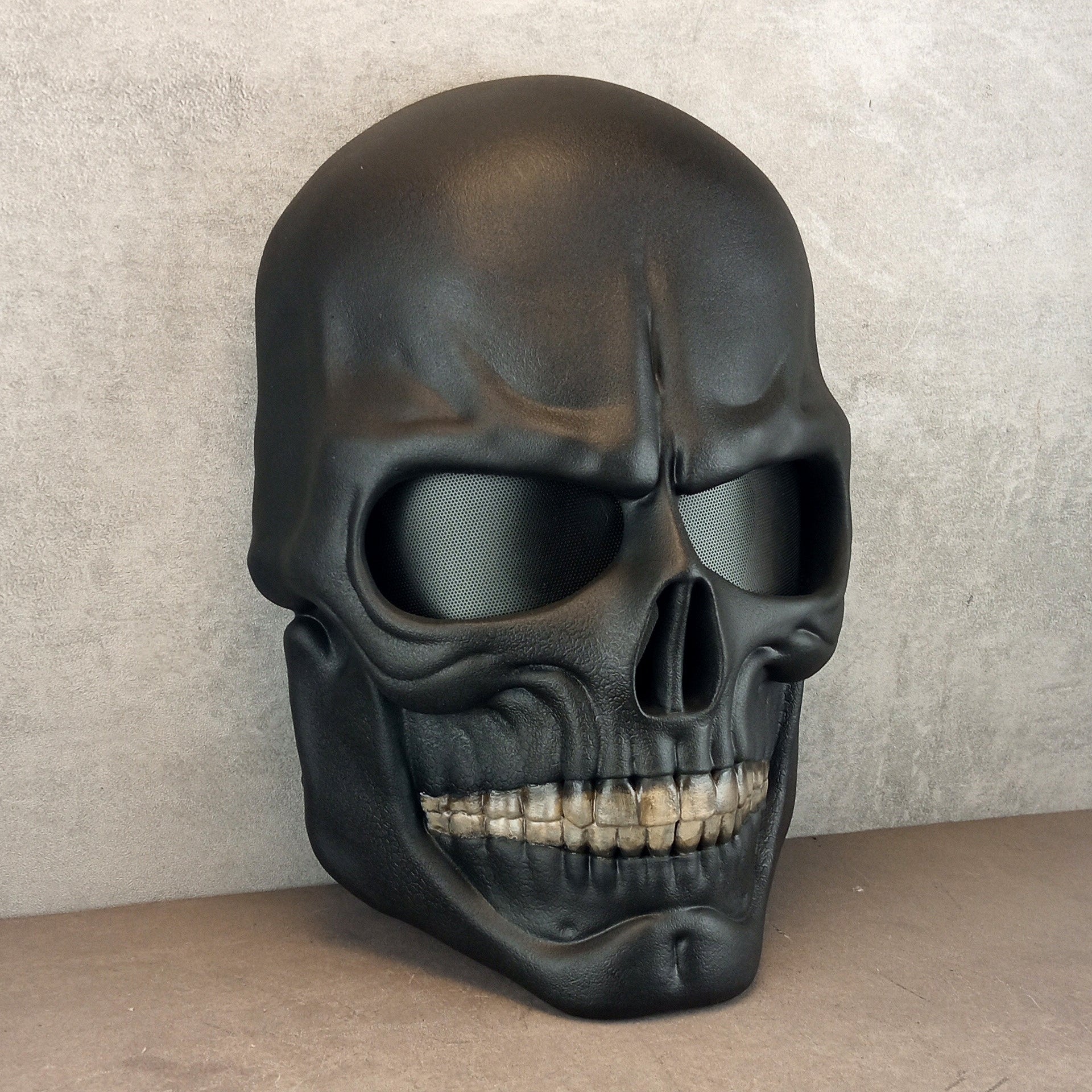 Human Skull Mask full face, black skull mask, horror mask,scary mask, Halloween mask