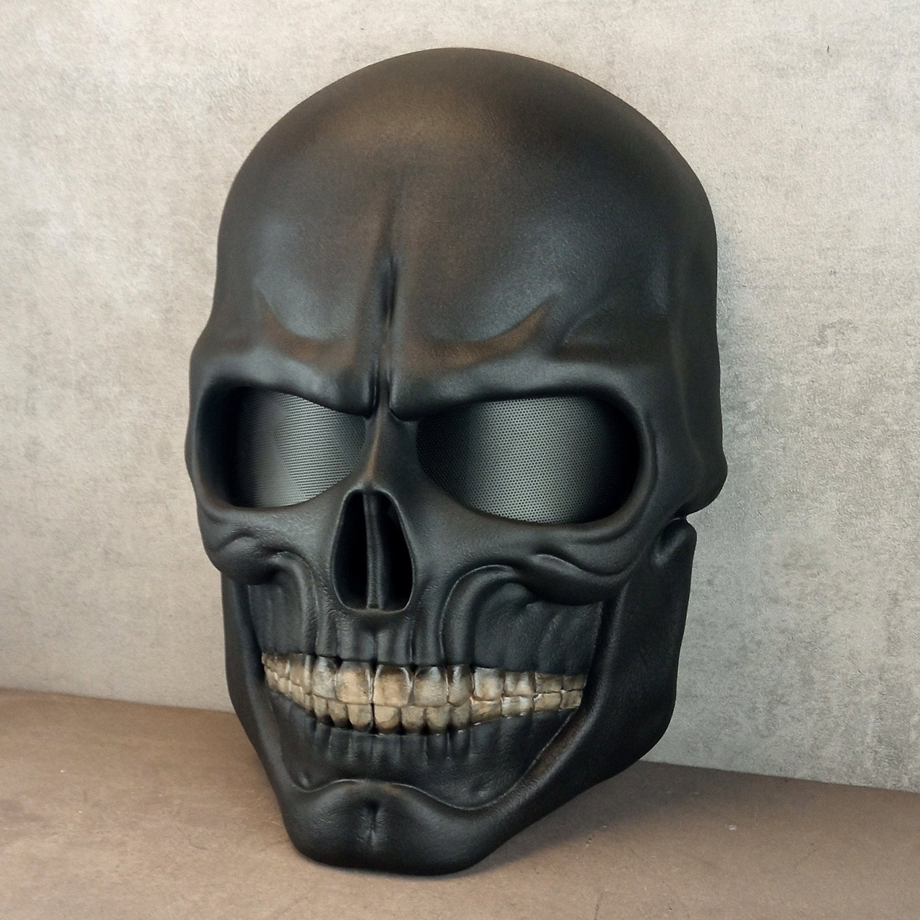 Human Skull Mask full face, black skull mask, horror mask,scary mask, Halloween mask