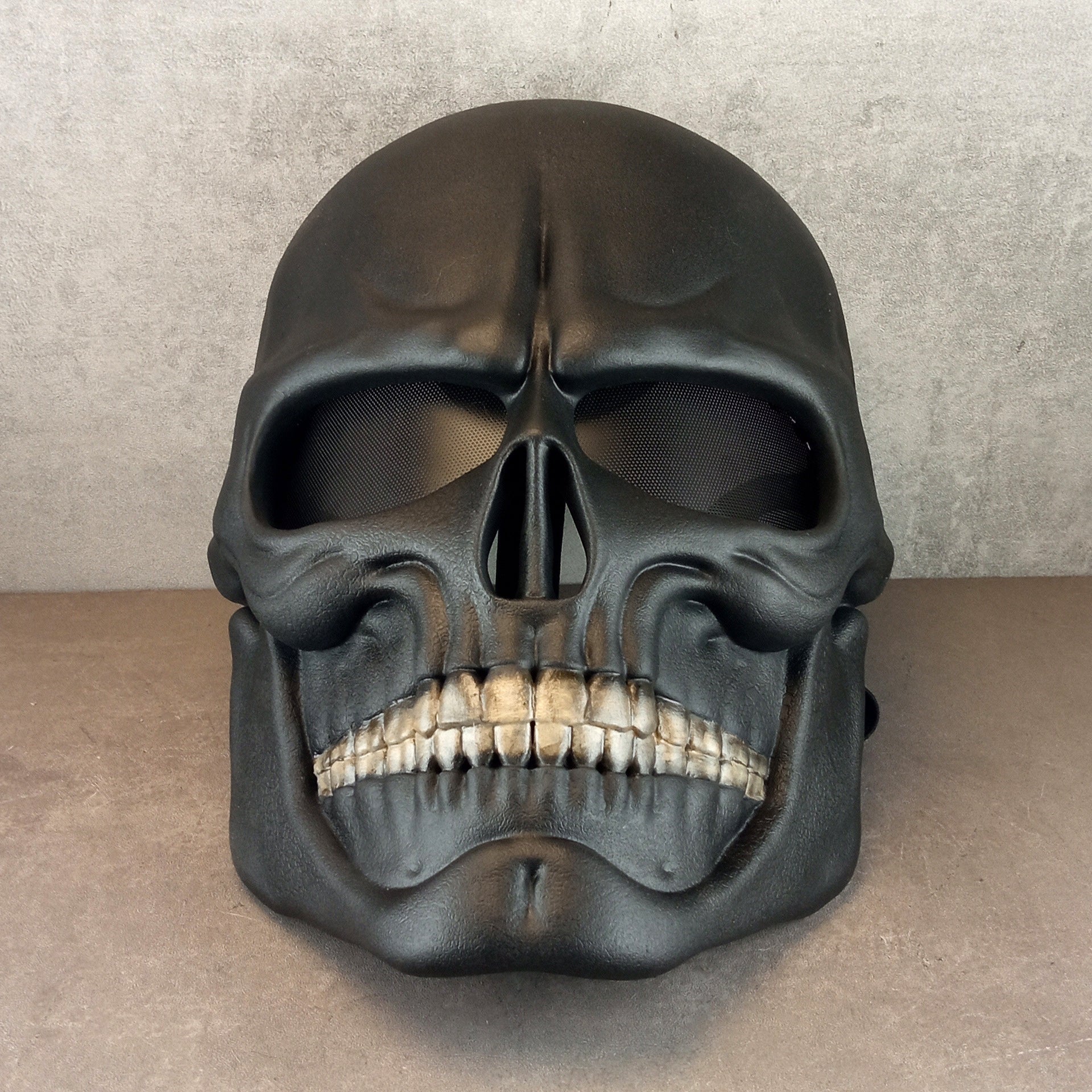 Human Skull Mask full face, black skull mask, horror mask,scary mask, Halloween mask