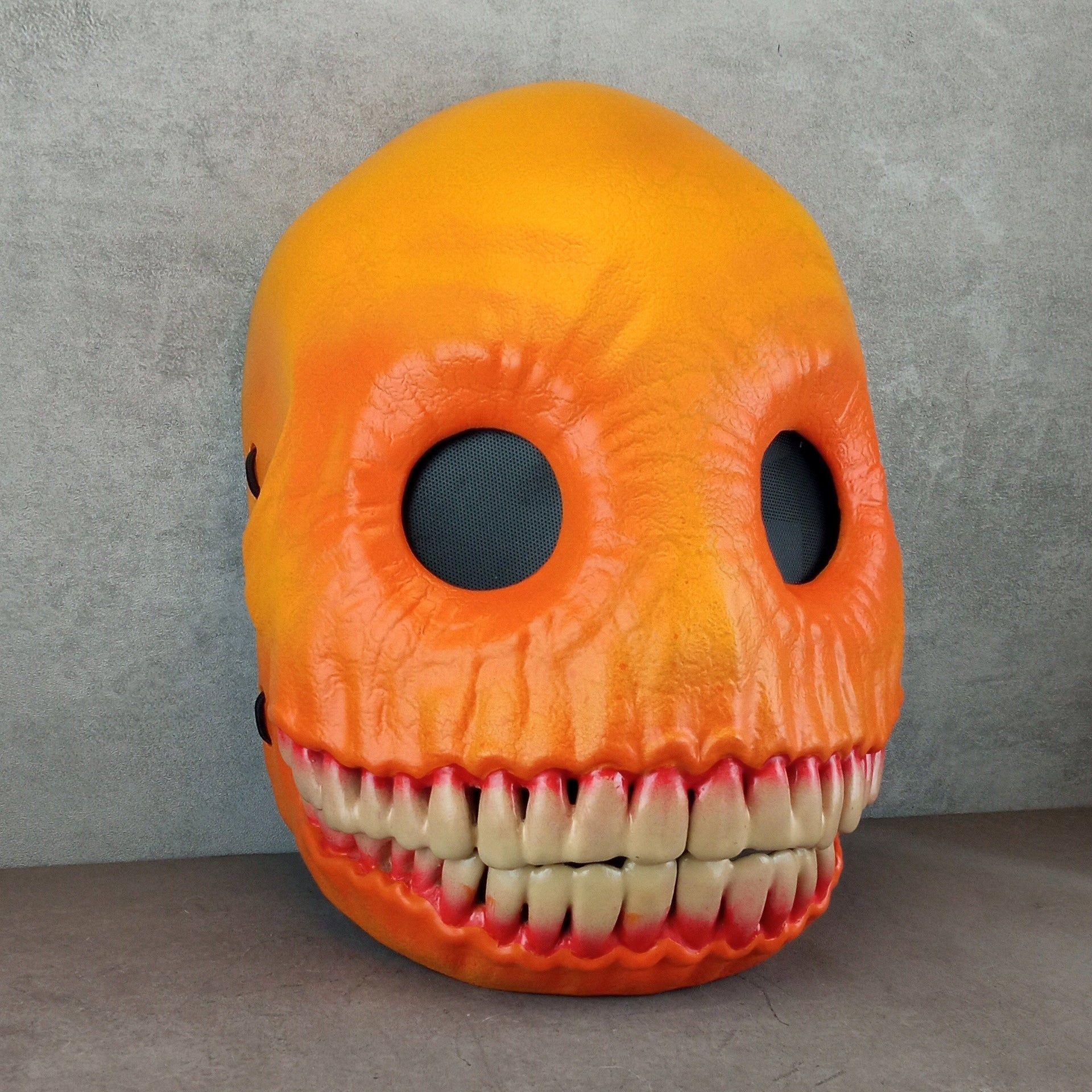 Smiley Maske, Rote Risse Smiley Maske, Schreckliche Smiley Maske, Horror Maske, Halloween Maske