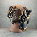 Skeleton Hands Mask – Black with Bronze Accents