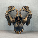 Skeleton Hands Mask – Black with Bronze Accents